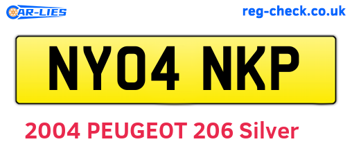 NY04NKP are the vehicle registration plates.