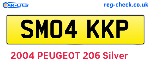 SM04KKP are the vehicle registration plates.