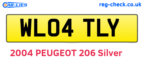 WL04TLY are the vehicle registration plates.