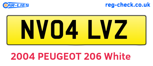 NV04LVZ are the vehicle registration plates.
