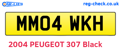 MM04WKH are the vehicle registration plates.