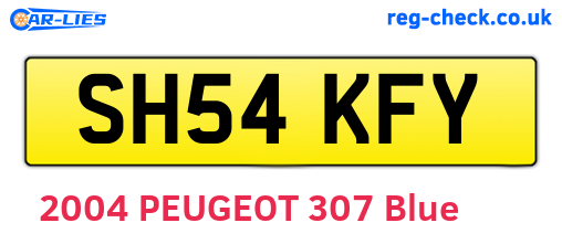SH54KFY are the vehicle registration plates.