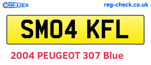 SM04KFL are the vehicle registration plates.