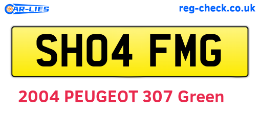 SH04FMG are the vehicle registration plates.