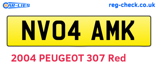 NV04AMK are the vehicle registration plates.