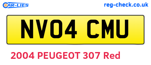 NV04CMU are the vehicle registration plates.