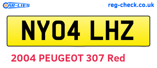 NY04LHZ are the vehicle registration plates.