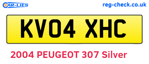 KV04XHC are the vehicle registration plates.