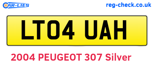 LT04UAH are the vehicle registration plates.