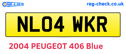 NL04WKR are the vehicle registration plates.