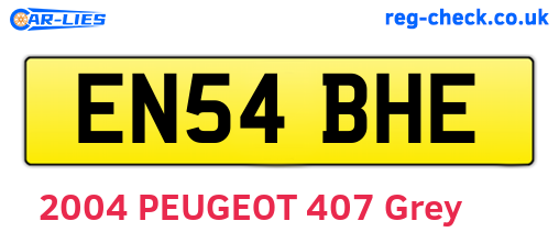 EN54BHE are the vehicle registration plates.