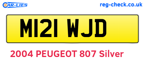 M121WJD are the vehicle registration plates.