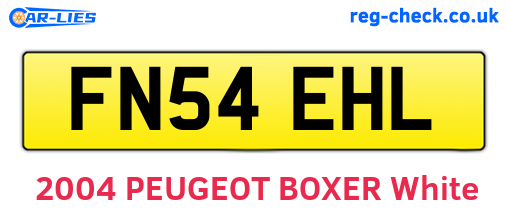 FN54EHL are the vehicle registration plates.