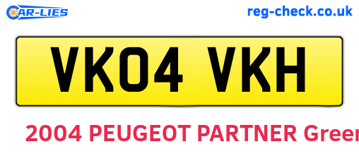 VK04VKH are the vehicle registration plates.