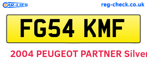 FG54KMF are the vehicle registration plates.