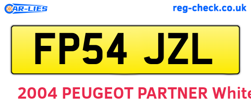 FP54JZL are the vehicle registration plates.