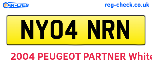 NY04NRN are the vehicle registration plates.