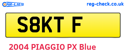 S8KTF are the vehicle registration plates.