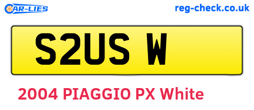 S2USW are the vehicle registration plates.