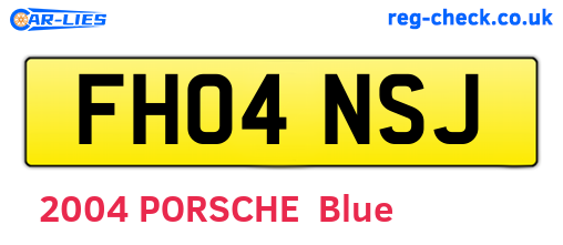FH04NSJ are the vehicle registration plates.