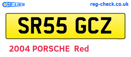 SR55GCZ are the vehicle registration plates.