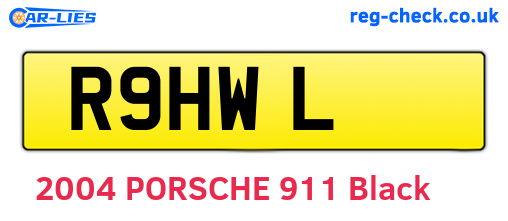 R9HWL are the vehicle registration plates.