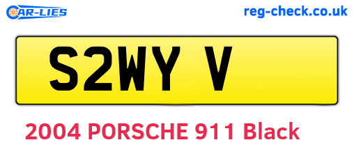 S2WYV are the vehicle registration plates.
