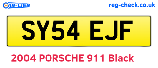 SY54EJF are the vehicle registration plates.