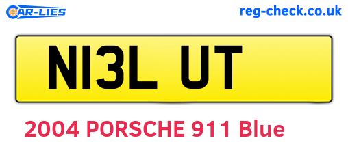 N13LUT are the vehicle registration plates.