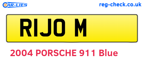 R1JOM are the vehicle registration plates.