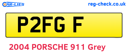 P2FGF are the vehicle registration plates.