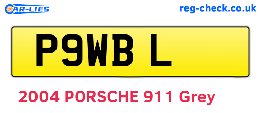 P9WBL are the vehicle registration plates.