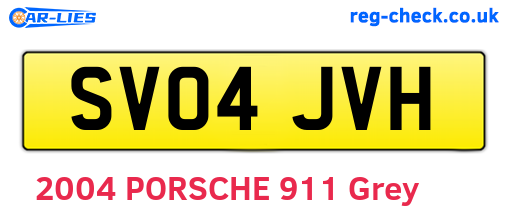 SV04JVH are the vehicle registration plates.