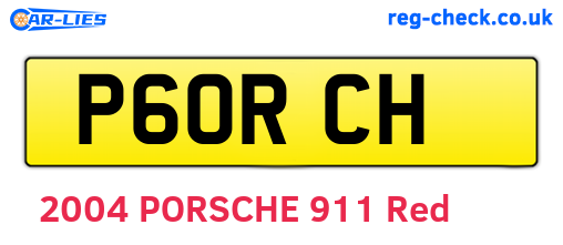 P60RCH are the vehicle registration plates.