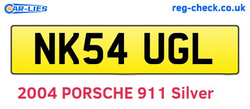 NK54UGL are the vehicle registration plates.