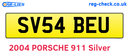 SV54BEU are the vehicle registration plates.