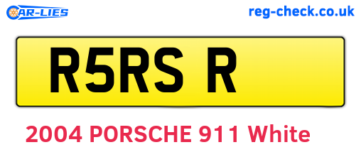 R5RSR are the vehicle registration plates.
