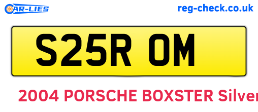 S25ROM are the vehicle registration plates.