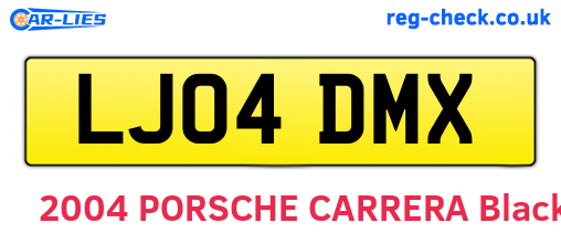 LJ04DMX are the vehicle registration plates.