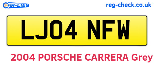 LJ04NFW are the vehicle registration plates.