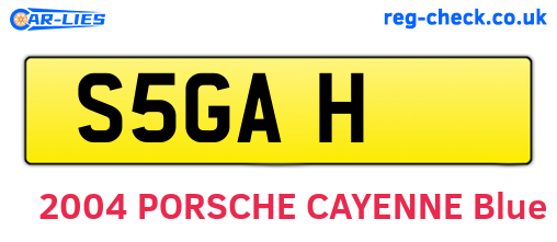 S5GAH are the vehicle registration plates.