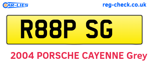 R88PSG are the vehicle registration plates.