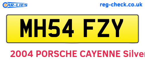 MH54FZY are the vehicle registration plates.