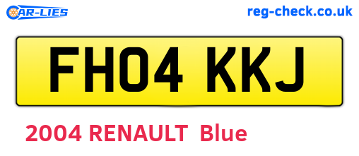 FH04KKJ are the vehicle registration plates.