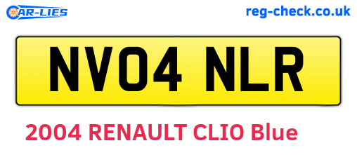 NV04NLR are the vehicle registration plates.