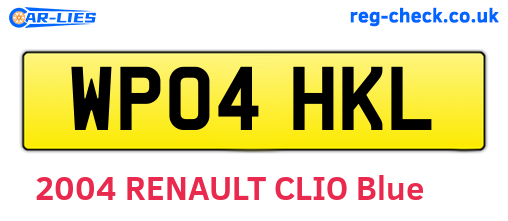 WP04HKL are the vehicle registration plates.