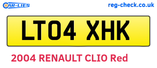 LT04XHK are the vehicle registration plates.