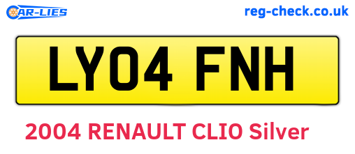 LY04FNH are the vehicle registration plates.