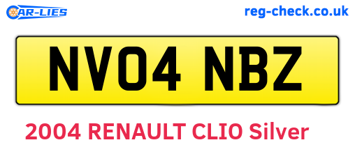 NV04NBZ are the vehicle registration plates.
