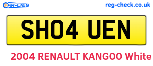 SH04UEN are the vehicle registration plates.